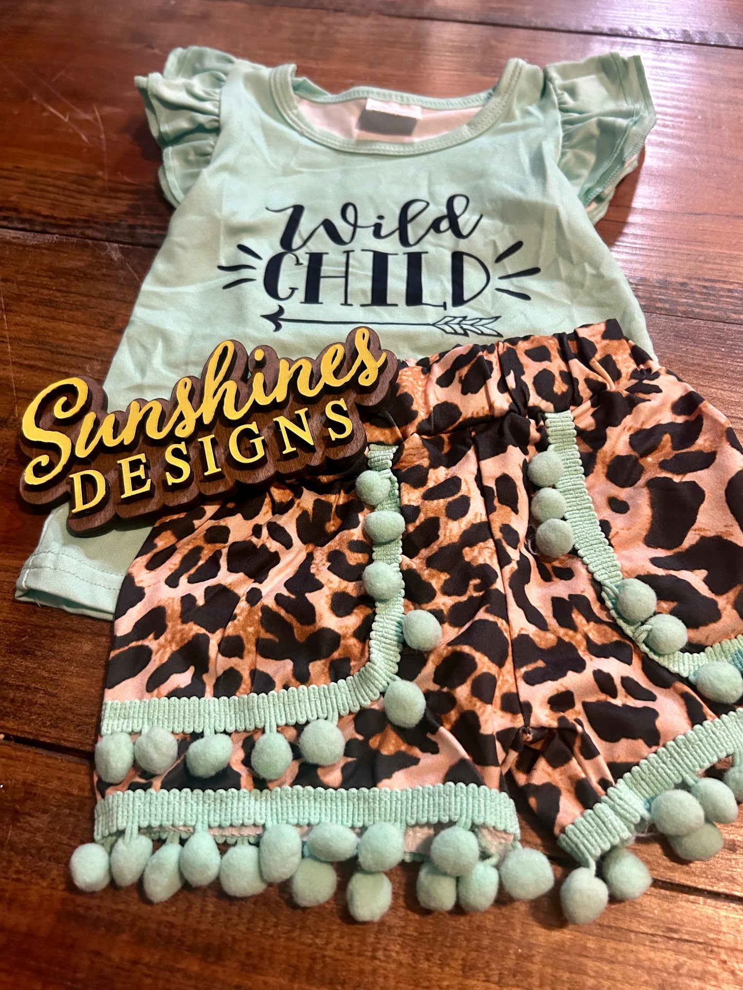 Wild child short set