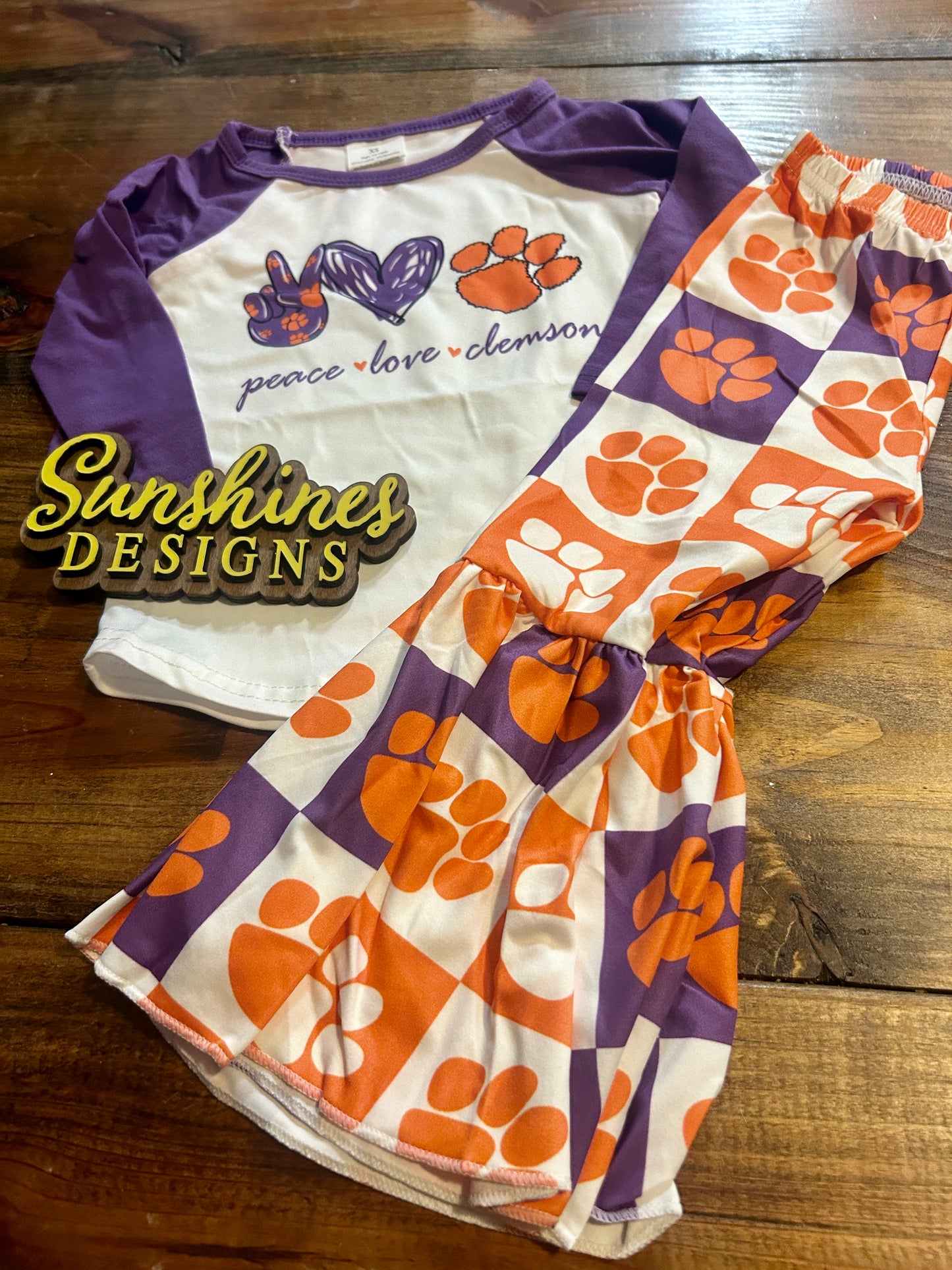 Clemson bell-bottom set