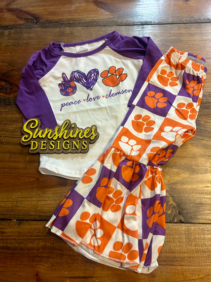 Clemson bell-bottom set