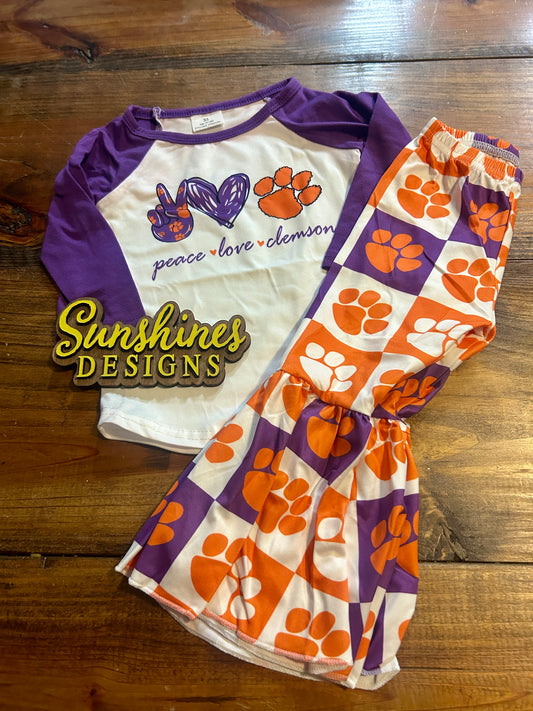 Clemson bell-bottom set